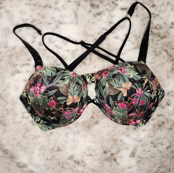 VS - Victoria Secret Bathing Suit top - rhinestone strap- - Picture 1 of 2